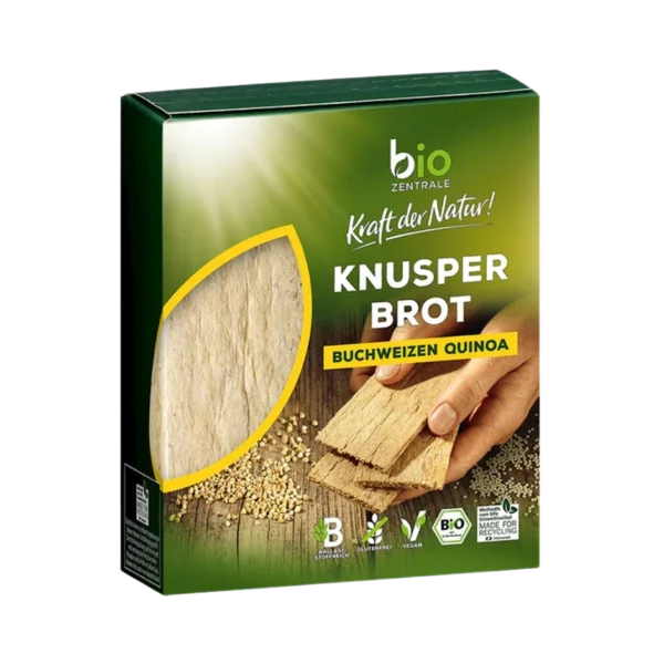 Ekologiška grikių, kukurūzų ir baltosios bolivinės balandos duonelė | Bio Zentrale (100 g)