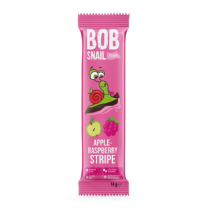 Obuolių ir aviečių užkandis, be pridėtinio cukraus | Bob Snail (14 g)
