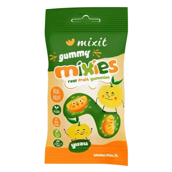 YUZU sulčių skonio drebučių, be pridėtinio cukraus | MIXIT (35 g)