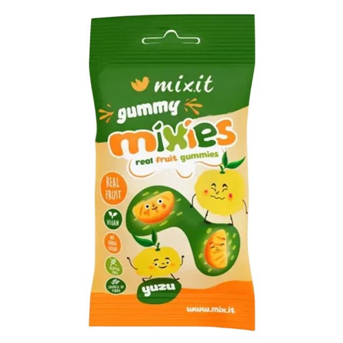 YUZU sulčių skonio drebučių, be pridėtinio cukraus | MIXIT (35 g)