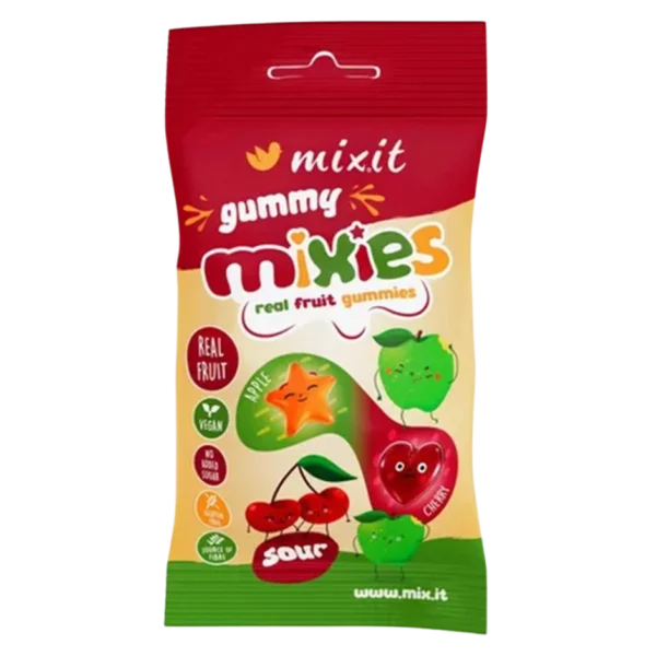 Obuolių skonio drebučių, be pridėtinio cukraus | MIXIT (35 g)