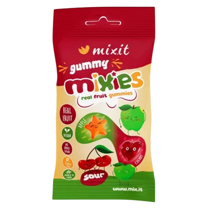 Obuolių skonio drebučių, be pridėtinio cukraus | MIXIT (35 g)