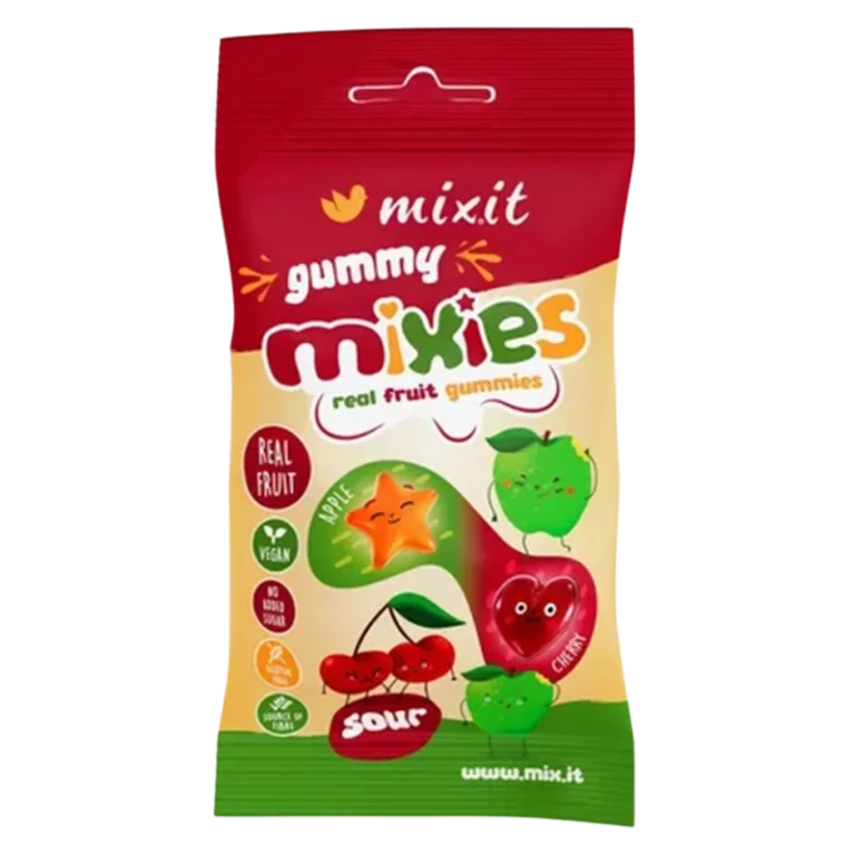 Obuolių skonio drebučių, be pridėtinio cukraus | MIXIT (35 g)