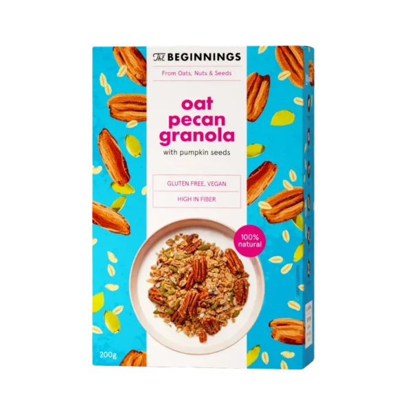 Avižų granola su pekano riešutais, be glitimo | The Beginnings (200 g)