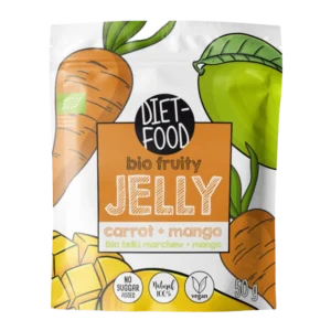 Ekologiškos mango ir morkų skonio juostelės | DIET-FOOD (50 g)
