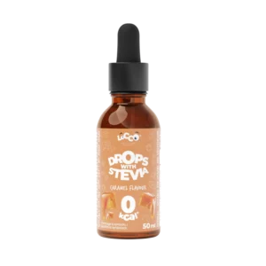Karamelės skonio stevijos lašai | Locco (50 ml)
