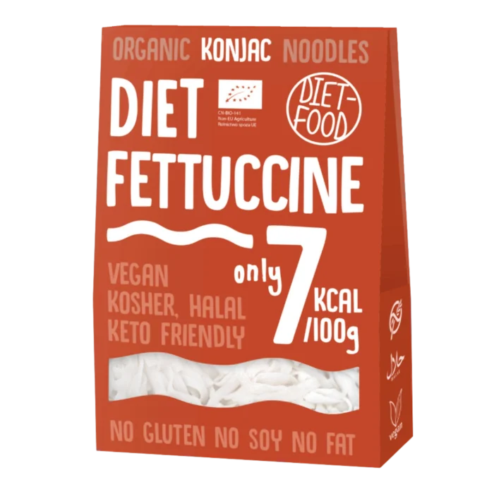 Ekologiški konjac FETTUCCINE makaronai | DIET-FOOD (385 g)