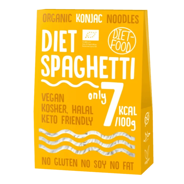 Ekologiški konjac SPAGHETTI makaronai | DIET-FOOD (385 g)