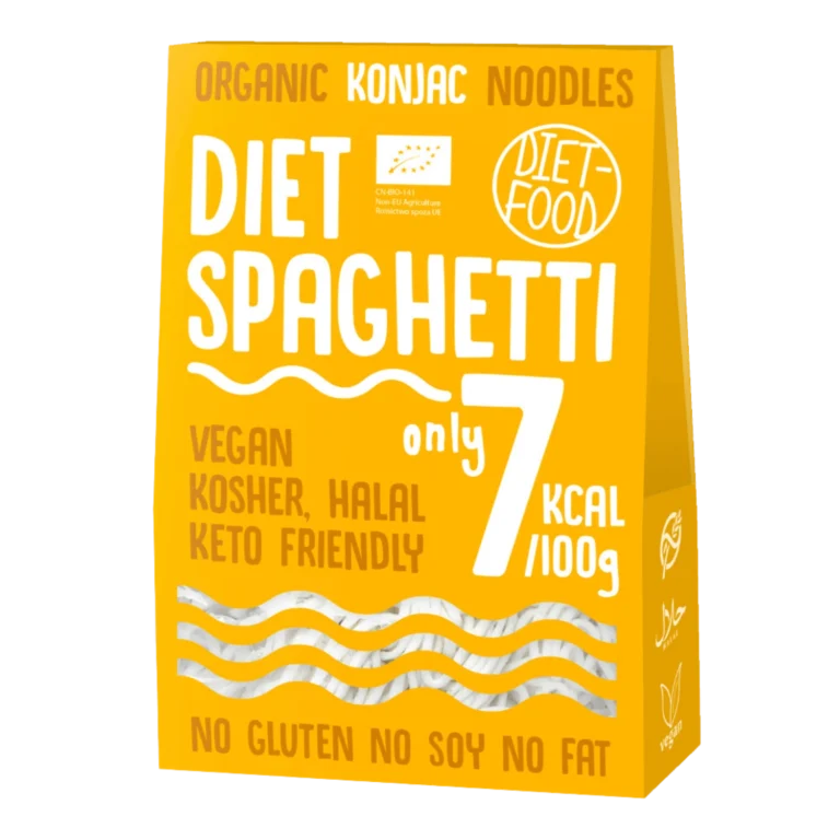 Ekologiški konjac SPAGHETTI makaronai | DIET-FOOD (385 g)