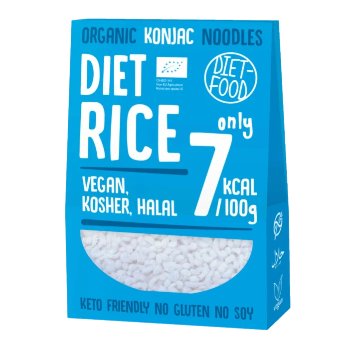 Ekologiški konjac RICE makaronai | DIET-FOOD (385 g)