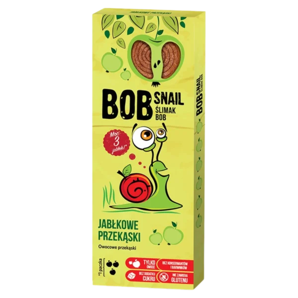 Obuolių užkandis, be pridėtinio cukraus | Bob Snail (30 g)