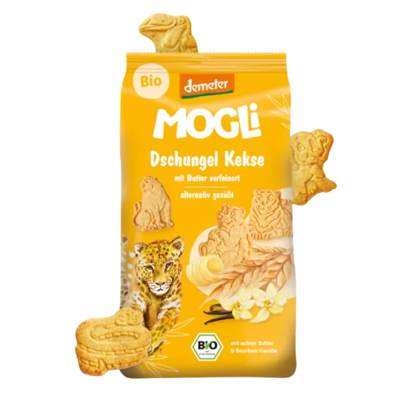 Ekologiški sviestiniai sausainiai | Mogli (125 g)