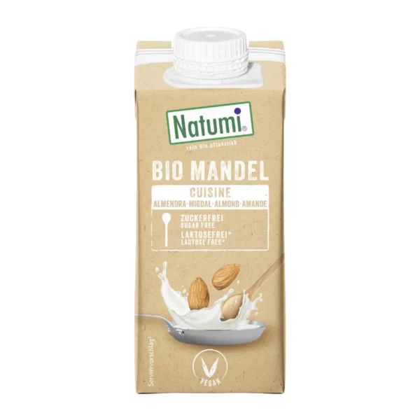 Ekologiškas migdolų kremas, be glitimo | Natumi (200 ml)