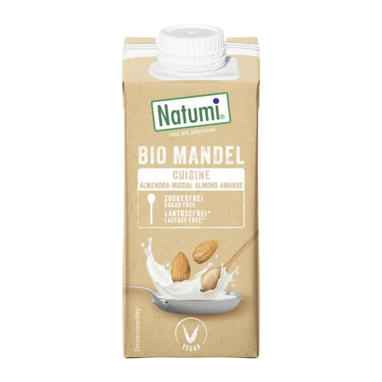 Ekologiškas migdolų kremas, be glitimo | Natumi (200 ml)