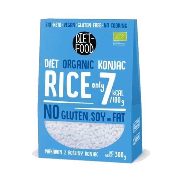 Ekologiški konjac RICE makaronai | DIET-FOOD (385 g)