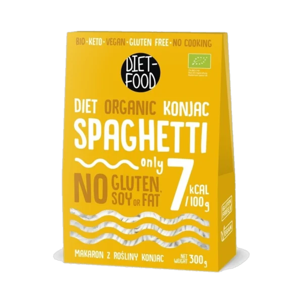 Ekologiški konjac SPAGHETTI makaronai | DIET-FOOD (385 g)