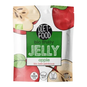 Ekologiškos obuolių skonio juostelės DIET-FOOD (50 g)