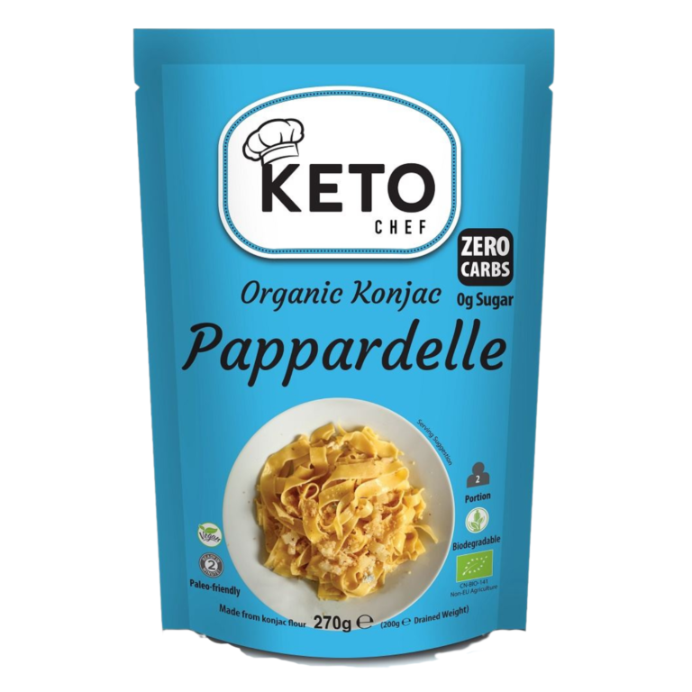 Ekologiški konjac makaronai PAPPARDELLE, be glitimo | Better Than Foods (270 g)