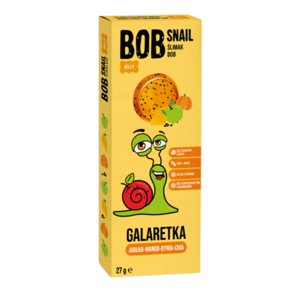 Drebutis iš obuolių, mangų, moliūgų ir chia, be pridėtinio cukraus | Bob Snail (27 g)