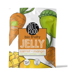 Ekologiškos mango ir morkų skonio juostelės | DIET-FOOD (50 g)