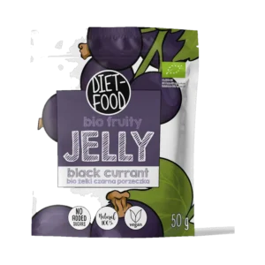 Ekologiškos juodųjų serbentų skonio juostelės | DIET-FOOD (50 g)