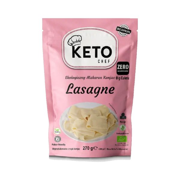 Ekologiški konjac makaronai LASAGNE, be glitimo | Better Than Foods (270 g)