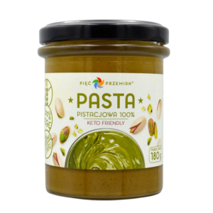Pistacijos riešutų kremas, be glitimo, be pridėtinio cukraus | PIEC PRZEMIAN (180 g)