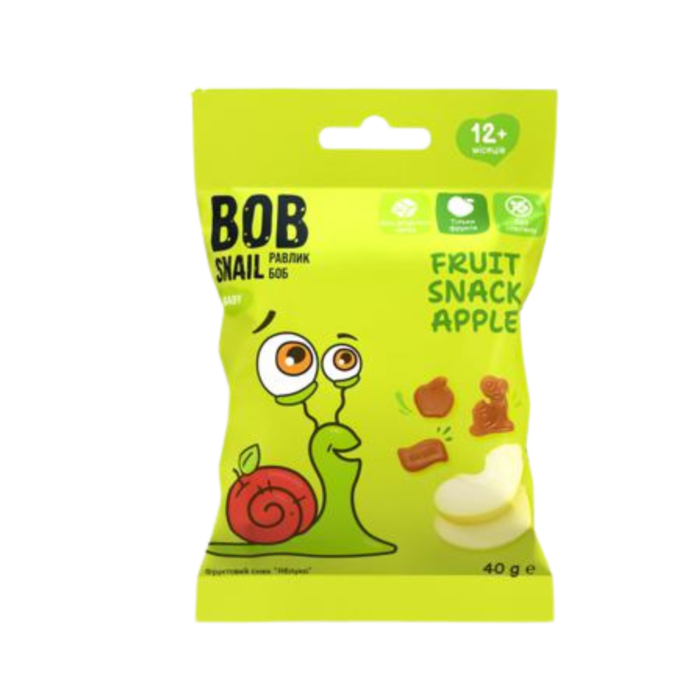 MAXI obuolių užkandis, be glitimo | Bob Snail (40g)