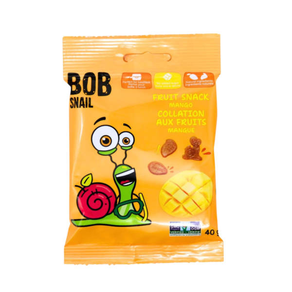 MAXI mangų užkandis, be glitimo | Bob Snail (40g)