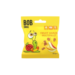 MINI vaisių MIX - obuolys, kriaušė, persimonas ir mango, be glitimo | Bob Snail (20g)