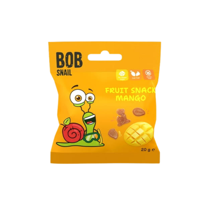 MINI mangų užkandis, be glitimo | Bob Snail (20g)