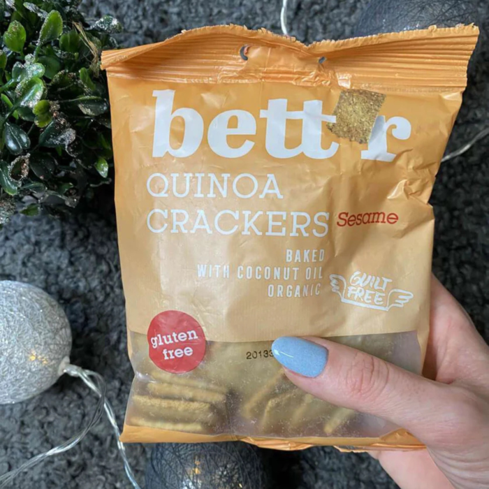 Ekologiški burnočio krekeriai su sezamu, be glitimo | bett'r (100 g)