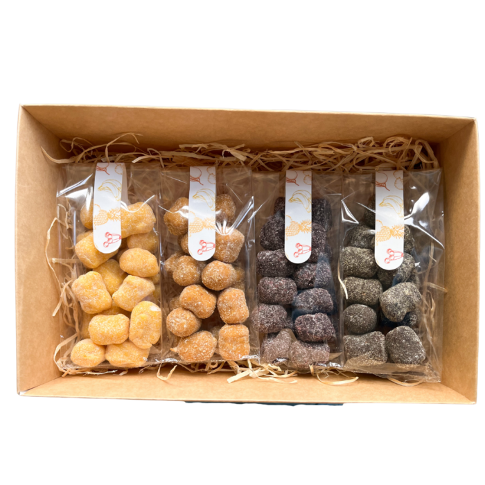 DEGUSTACINIS džiovintų vaisių kąsnelių rinkinys, be pridėtinio cukraus | honestbite (7 x 100 g)