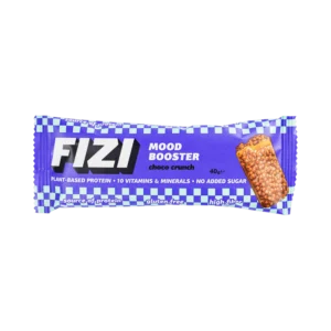 Batonėlis su šokolado glazūra „CHOCO CRUNCH” su saldikliais, be pridėtinio cukraus | Fizi (40 g)