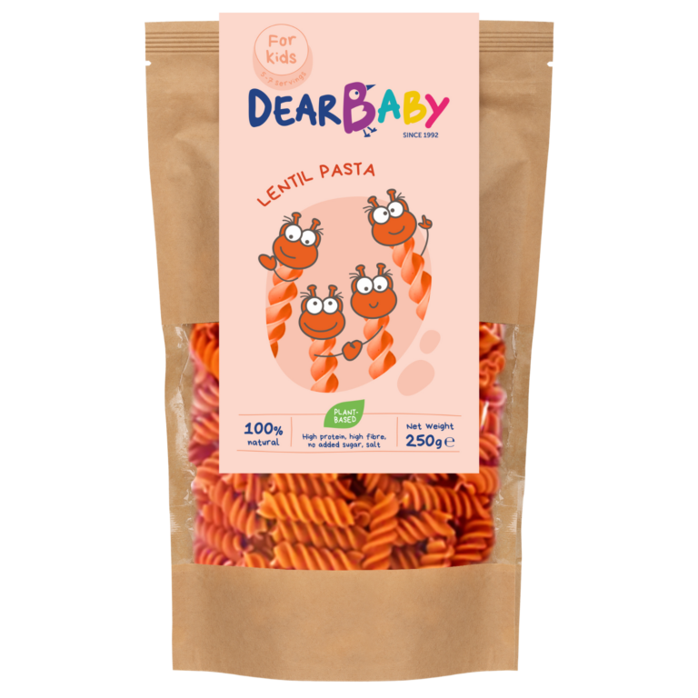 Raudonųjų lęšių makaronai | Dear Baby (250 g)
