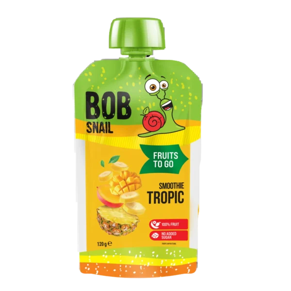 Banano, ananaso ir mango tyrelė, be pridėtinio cukraus | Bob Snail (120 g)