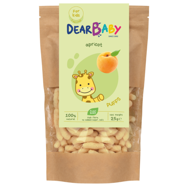 Abrikosų skonio užkandis | Dear baby (25 g)