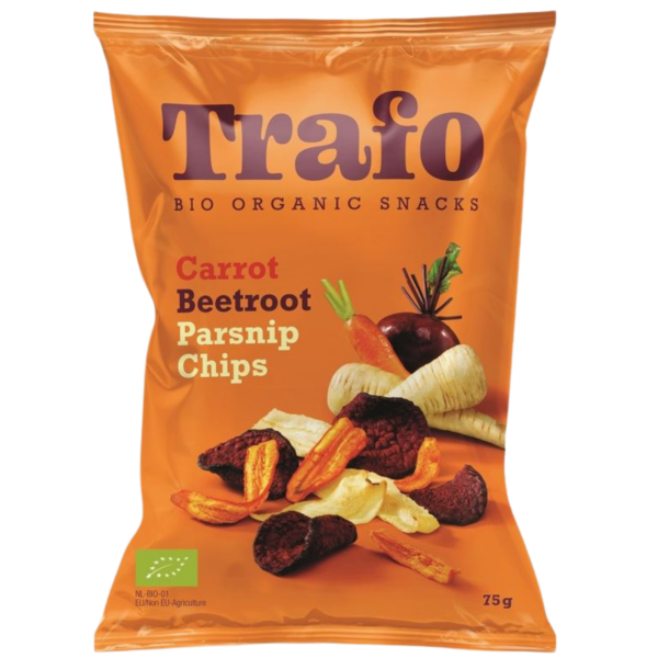 Ekologiški daržovių traškučiai | Trafo (75 g)