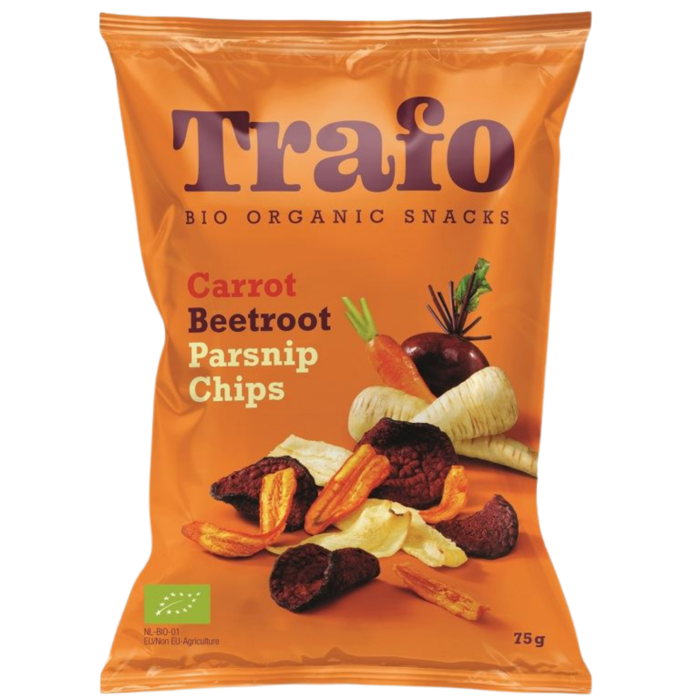 Ekologiški daržovių traškučiai | Trafo (75 g)