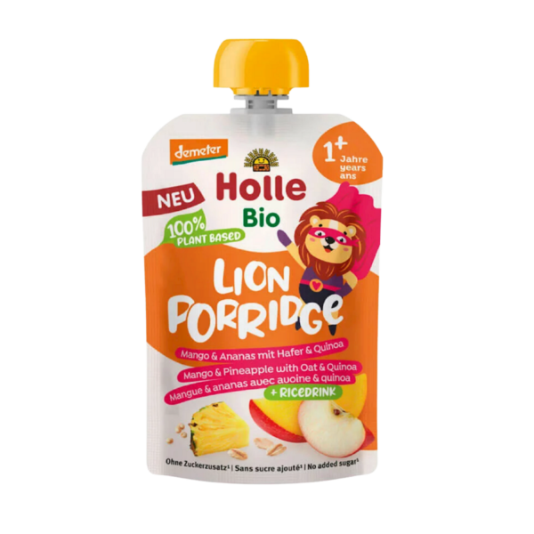 Ekologiška košė - tyrelė LION su mangais ir ananasais | HOLLE (110 g)