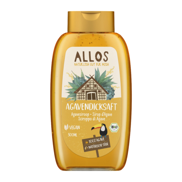 Ekologiškas šviesus agavų sirupas | ALLOS (500 ml)