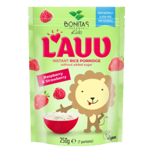 Ekologiška ryžių košė su braškėmis ir avietėmis | Bonitas (250 g)