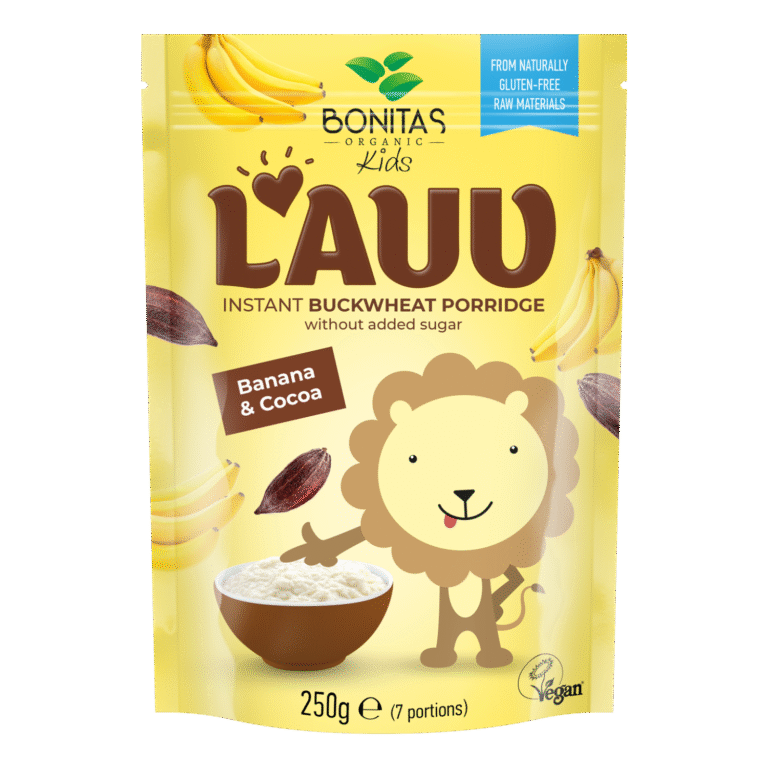 Ekologiška grikių košė su bananais ir kakava | Bonitas (250 g)