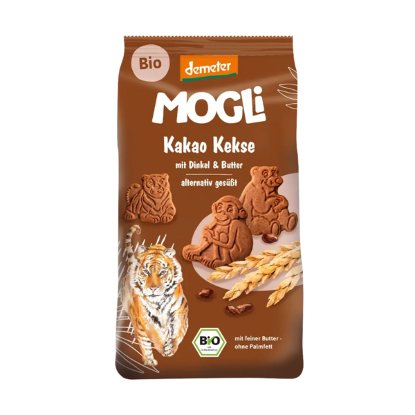 Ekologiški sausainiai su kakava | Mogli (125 g)