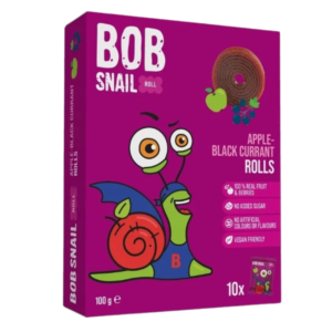 [⚠️ Suspicious Content] Obuolių - juodųjų serbentų suktinukų rinkinys, be pridėtinio cukraus | Bob Snail (10 x 10 g)