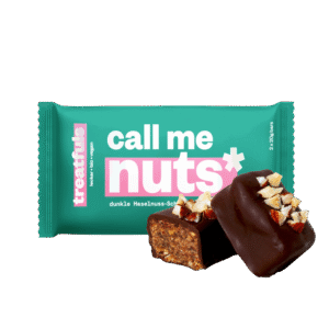 Ekologiškas lazdyno riešutų ir juodojo šokolado batonėlis CALL ME NUTS, be glitimo | treatfuls (2x20 g)