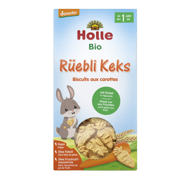 Ekologiški speltos miltų sausainiai vaikams su morkomis | Holle (125 g)