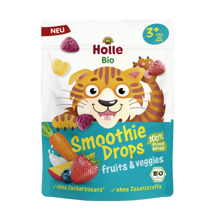 Ekologiškas liofilizuotų vaisių ir daržovių užkandis vaikams | Holle (15 g)