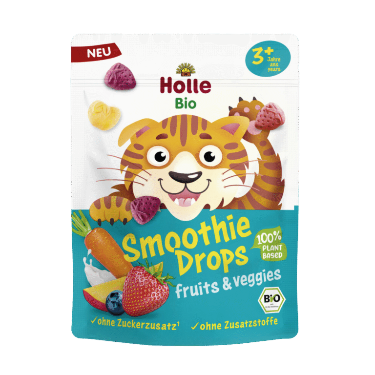 Ekologiškas liofilizuotų vaisių ir daržovių užkandis vaikams | Holle (15 g)