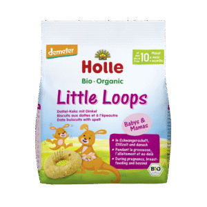 Ekologiški speltos miltų ir datulių sausainiai vaikams | Holle (80 g)